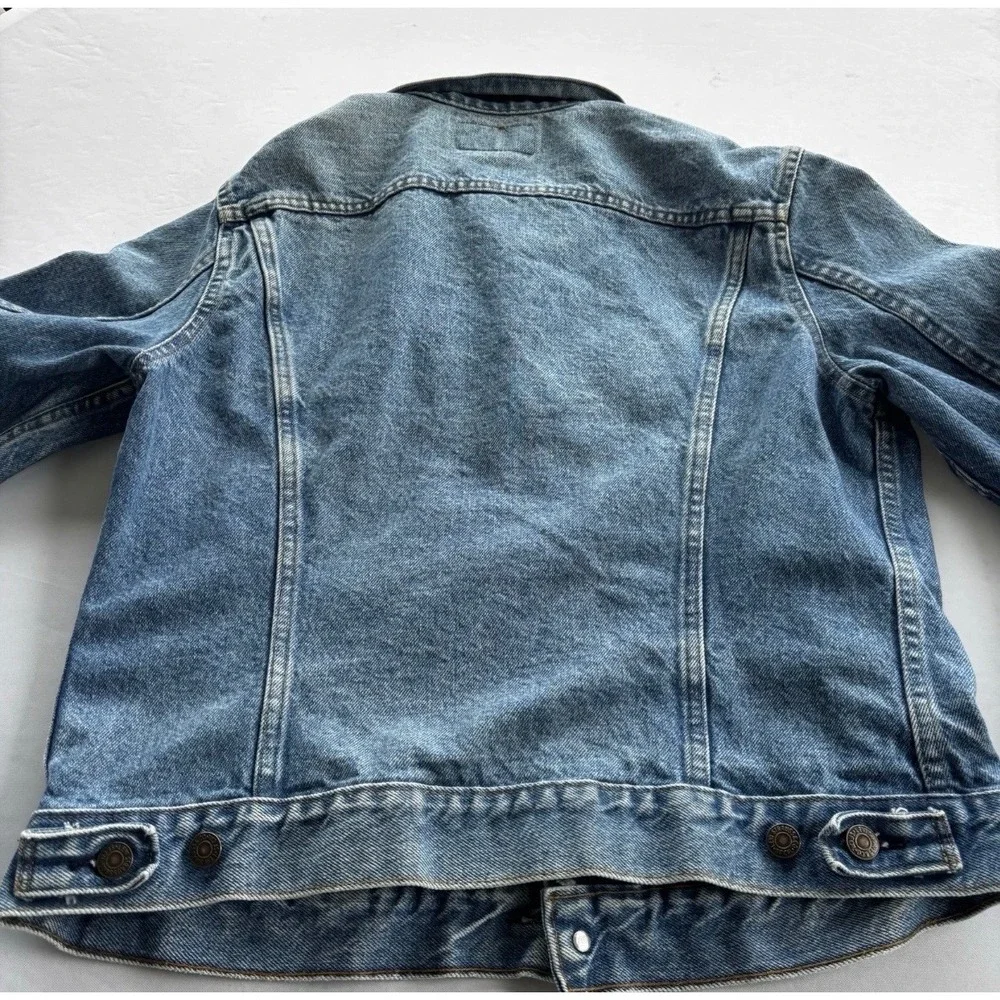 Levi's Denim Trucker Jacket Mens 42R Blue Vintage 70506-0214 Made in USA